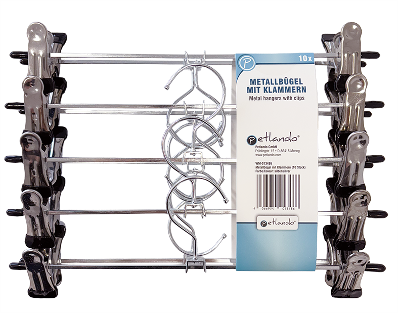 Metal bracket with clamps 10x